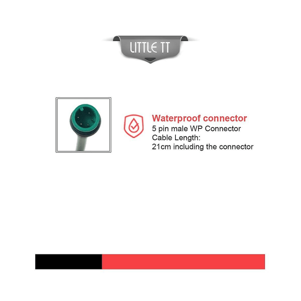 Ebike Sw900 LCD-skjermstyring Elektrisk Sykkelhastighetsmåler Vanntett Plugg Opptaksinstrument Cont