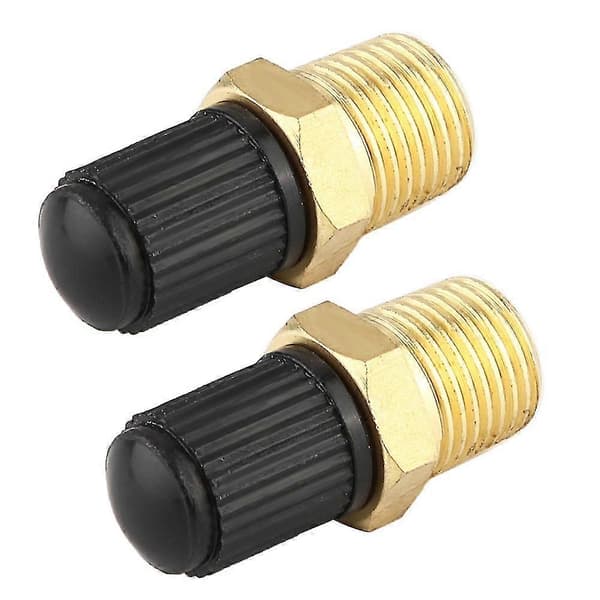 Messing luftkompressortank påfyllingsventil - 2 stk 1/8 Npt MptCJY
