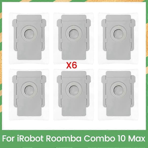 Støvsugerpose til IRobot Roomba Combo 10 Max Reservedele Effektiv Støvpose Tilbehør til Husholdningsrengøring 6 STK 6 Pcs