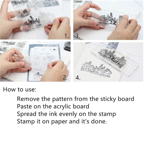 Jente Transparent Silikon Stempel DIY Album Kort PVC Stempel Håndbok Dekorativ Stempel