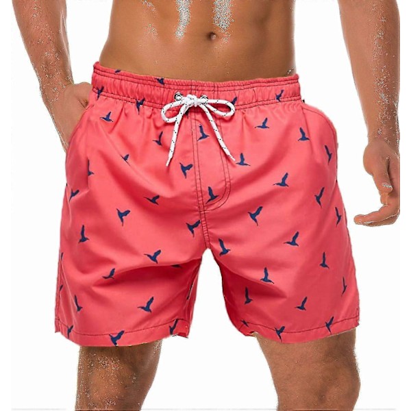 Opløselige badebukser fødselsdagsspøg sjovt polterabend strandfest gave til din bror miste sine badebukser i swimmingpoolen (forstå det) 3--Large Bird-Pink