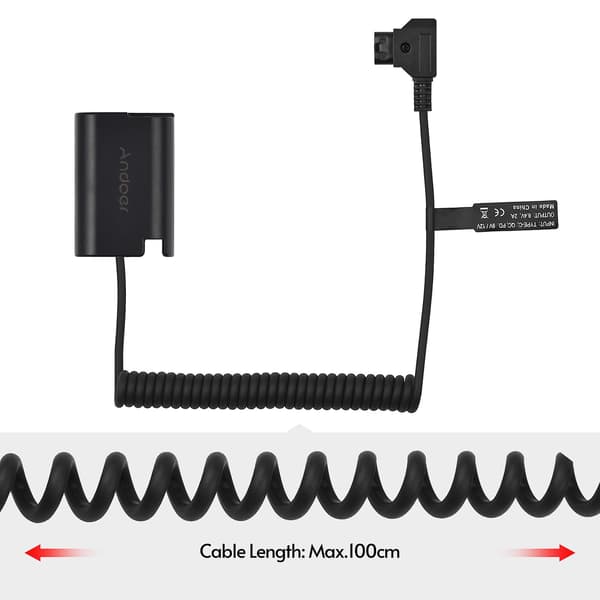 Dummybatteri med D-tap-kontakt, spiralkabel CJY