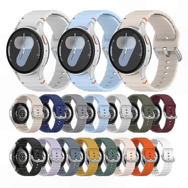 Silikon erstatningsrem for Galaxy Watch Series 4/5/6/7 og FE-modeller