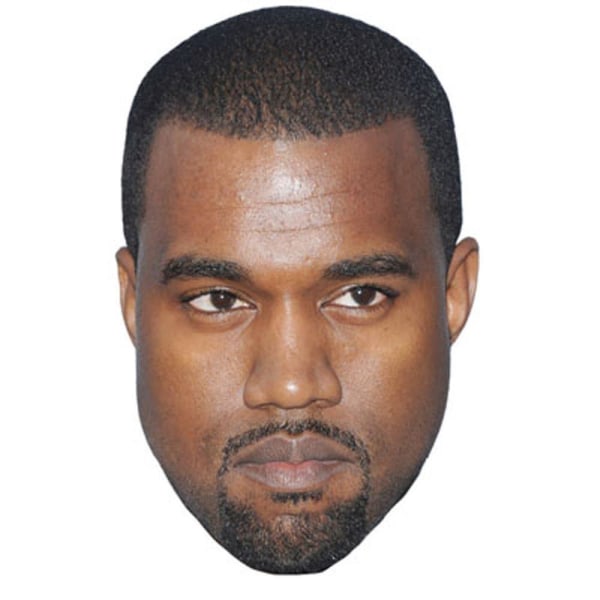 Kanye West Celebrity Mask, litteät korttikasvot