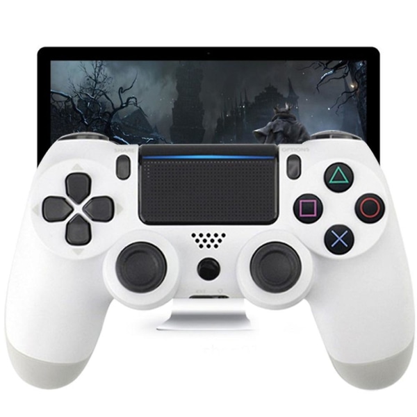 Dualshock 4 trådløs controller kompatibel med Playstation 4 - Glacier White