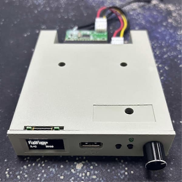 SFRM44-U100LQD-435 diskettedrevsemulator med OLED-skærm og drejekoder OLED Flash Floppy Drive Edition 0627 5 5