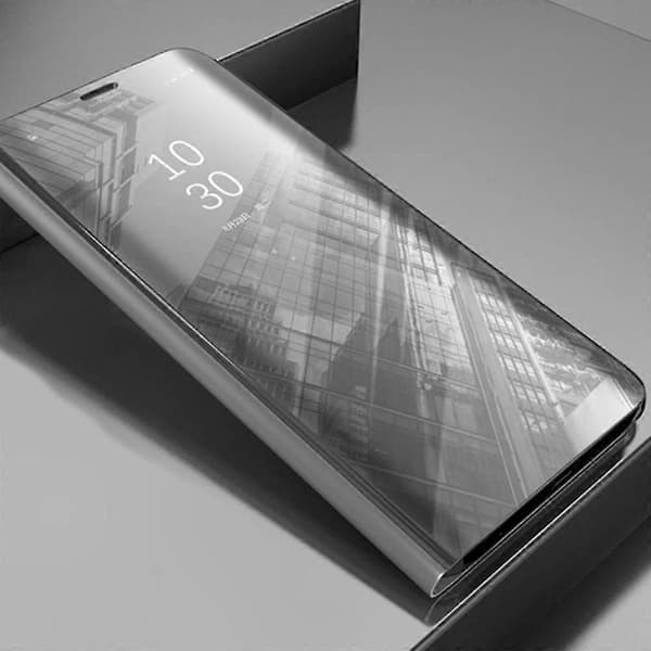 Galaxy Note 20 Ultra Smart Clear View-fodral - Silver