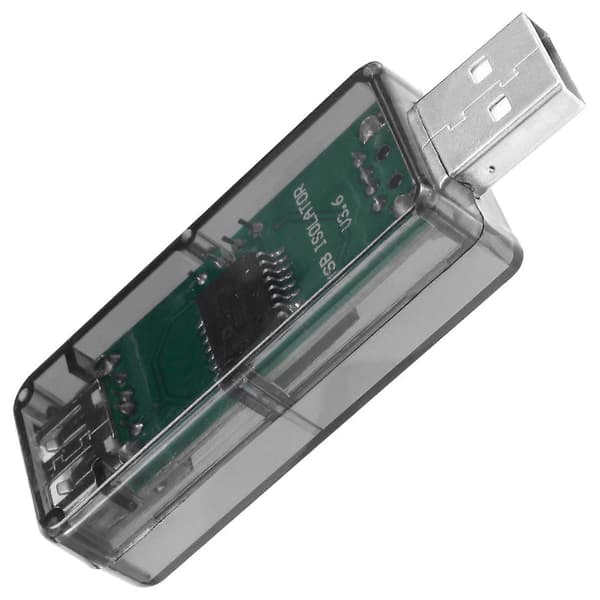 USB-isolator ADUM3160 USB til USB digital lydsignalstrømisolatormodul støtter 12 Mbps 1,5 Mbps Transparent Black