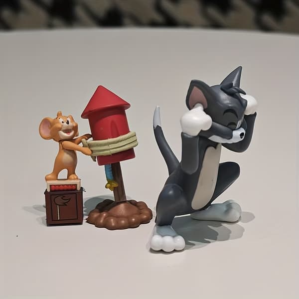 2 stk. Tom & Jerry PVC Bordpynt, Halloween-tema 2 Pieces