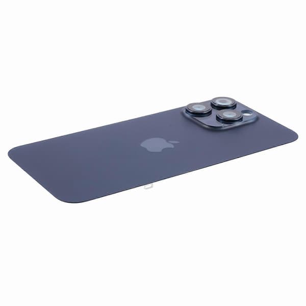 For iPhone 15 Pro Max batterihus med brakett + deksel til kameralinse erstatningsdel Multicolor Style A