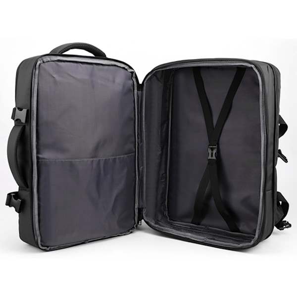 17 tums handbagage ryggsäck, reseryggsäck, pendlingsryggsäck för män eller kvinnor grey