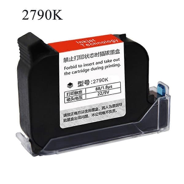 2790K 12,7 mm hurtigtørrende håndholdt inkjet blækpatron til ukrypteret printer