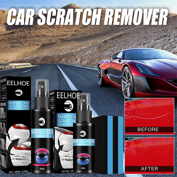 Nano Magic Car Scratch Remover Autolackbeläggning Spray Reparation av repyta 50ml