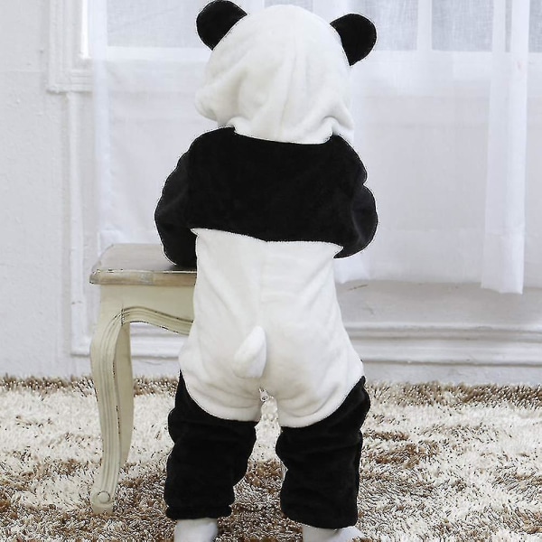 Ca Toddler's Dinosaur Kostume Børn Sød Hættetrøje Onesie Dyrekostume Halloween_s Panda 12-18 Months