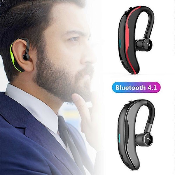 1 kpl f600 langaton Bluetooth-yhteensopiva handsfree-korvakoukku kuuloke urheilu business-kuulokemikrofoni JIKAIX Green