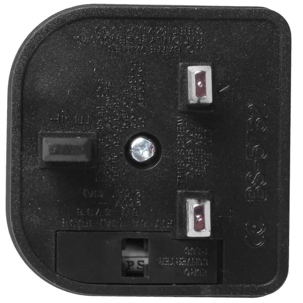 Euro 2-pin til 3-pin omformerpluggadapter CJY Black