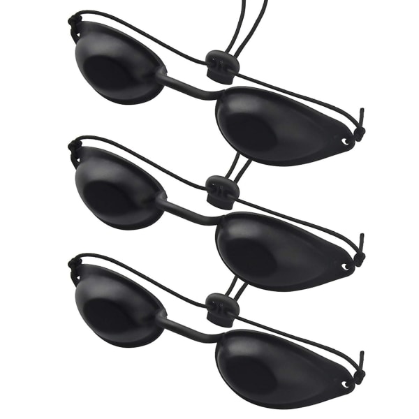 3stk solariumsbriller, Uv øyevernbriller, solariestudio øyebeskyttelse, pålitelige infrarøde solariumvernebriller for laserterapi, Ipl Hair Rem