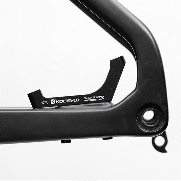 R160P-D Bakre Flat til Post-Mount Adapter for 160 mm Rotor Post-Mount AdapterCJY Black