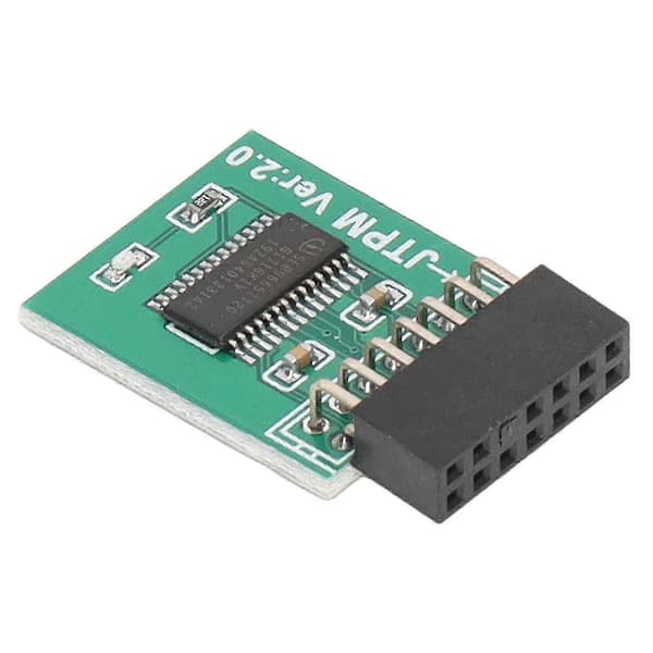 MSI TPM 2.0 Modul 14 Pin LPC Interface til Windows 11 - Stærk Krypteringssikkerhedskort Grøn