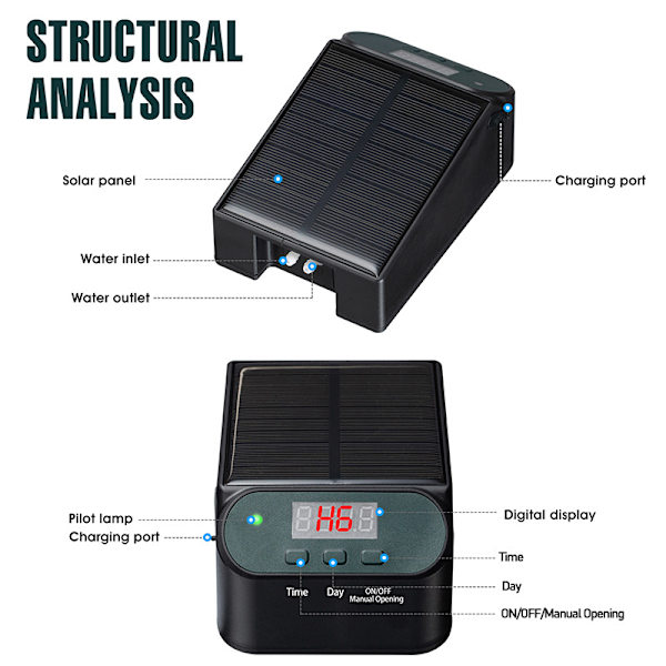 Smart Automatic Watering Device Solar Power Irrigation Wireless Control Garden Timer Watering Micro Spray Set CJY