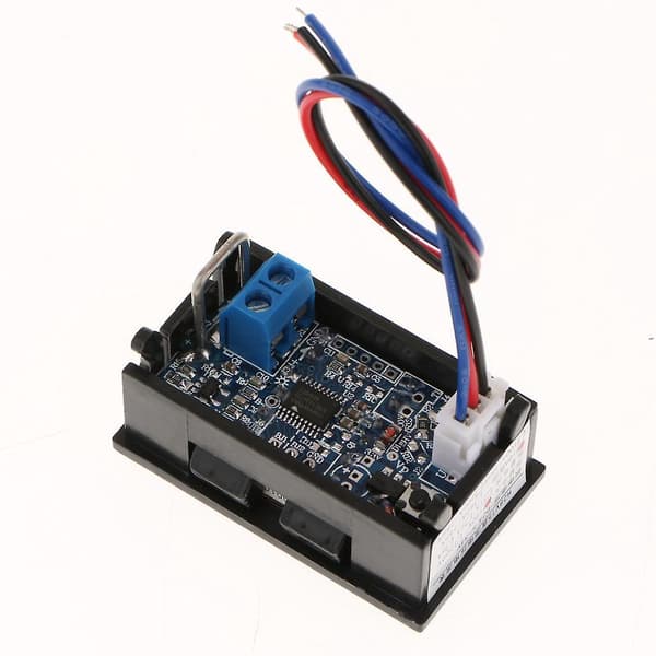 x DC 0-100V LED Motor Dobbel Display Digital Spennings- og Strømmåler 10ACJY