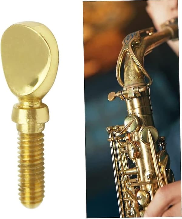 Saksofon skrue hals skrue tilbehør fløyte feste musikkinstrument tilbehør saksofon gull