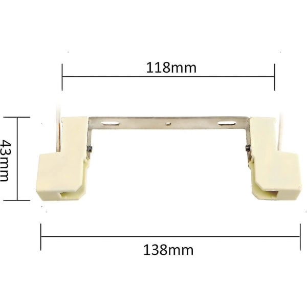 2 kpl R7s Led-lampunpidikettä 118mm Halogeeni, ac 100-240v, lineaarinen keraaminen pidike Spot-valaisimelle