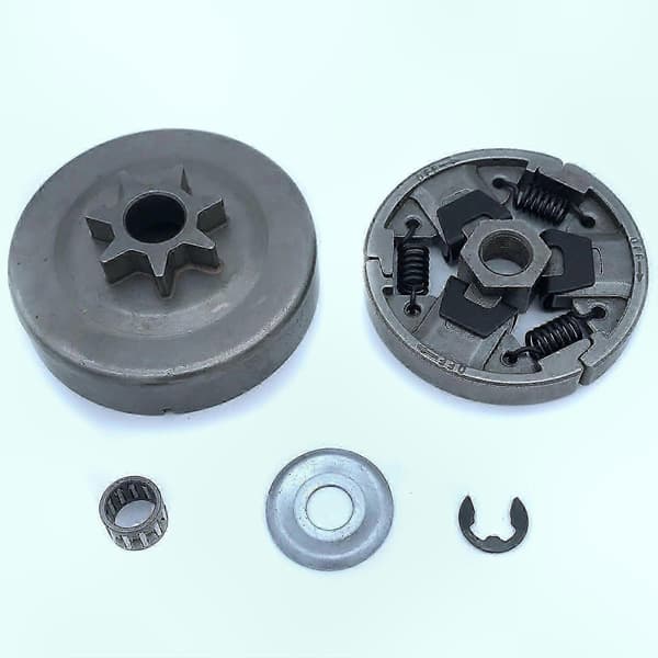Tandhjulssæt til MS261 Motorsav Koblingstromle Udskiftningsdele Silver gray