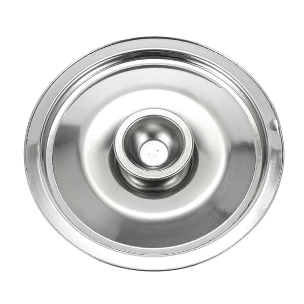1 stk. 14 cm krydderikrukkelåg i rustfrit stål til hjemmet Silver 14X14CM