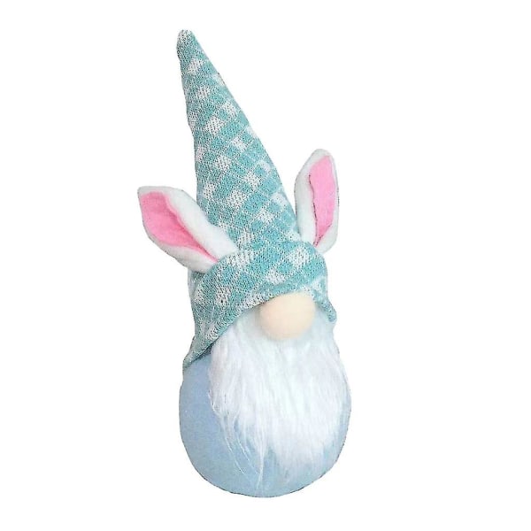 Easter Bunny Gnome Decoration Handmade Faceless For Doll Plush Dwarf Swedish Tomte Elf Ornament Kids