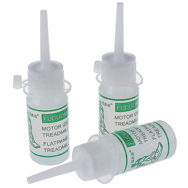 3x30ml Speciel Smøreolie til Løbebånd Tilbehør til Vedligeholdelse af Løbebånd White 3 Pc