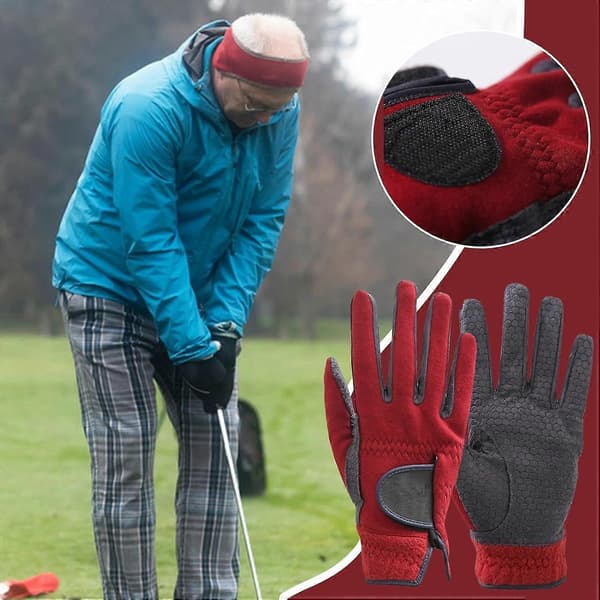 Greppträningshandskar Golf Vinterhandskar, Halkfria Golfhandskar för män för vinterchippningskorrigering. Kallvädersgolfhandskar med grepp.CJY