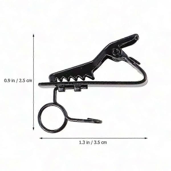 12-pak universel mini-lavaliermikrofonclips