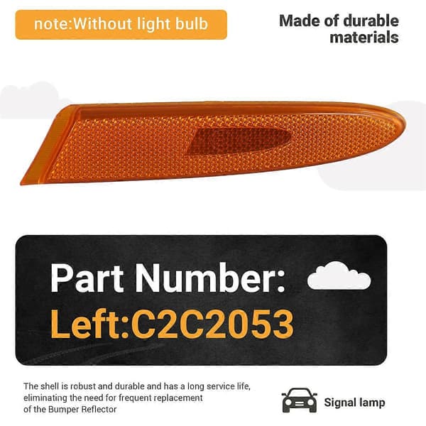 Bilfrontfangerreflektor for JAGUAR XJ X350 2003-2009CJY Left Yellow