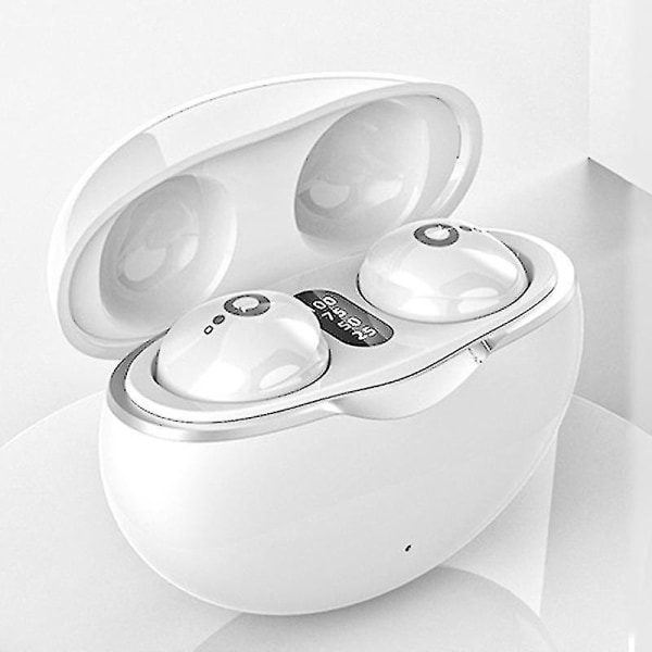 Nya A6 Mini Bluetooth Headset 5.3 Invisible Earbuds Trådlösa hörlurar Tws Noise Reduction Sleep In Ear-hörlurar för musik [gratis frakt] White