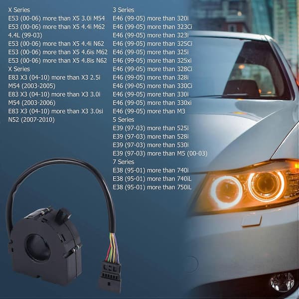 Bilens styrvinkelsensor för E46 E39 E53 X5 E85 E86 Z4 E83 E38 Mini R50 R52 32306789095 32306793632CJY black