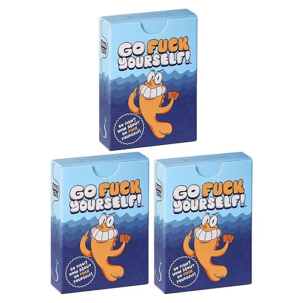 Voksen Go Fish-spill Kompakt bærbart design for hjemmefest 3pcs