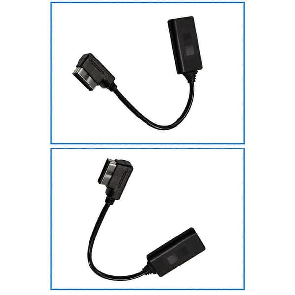 MMI trådløs Aux Bluetooth 5.0 adapterkabel lydmusikafspiller til A3 A4 B8 B6 Q5 A5 A7 R7 S5 A6L Black