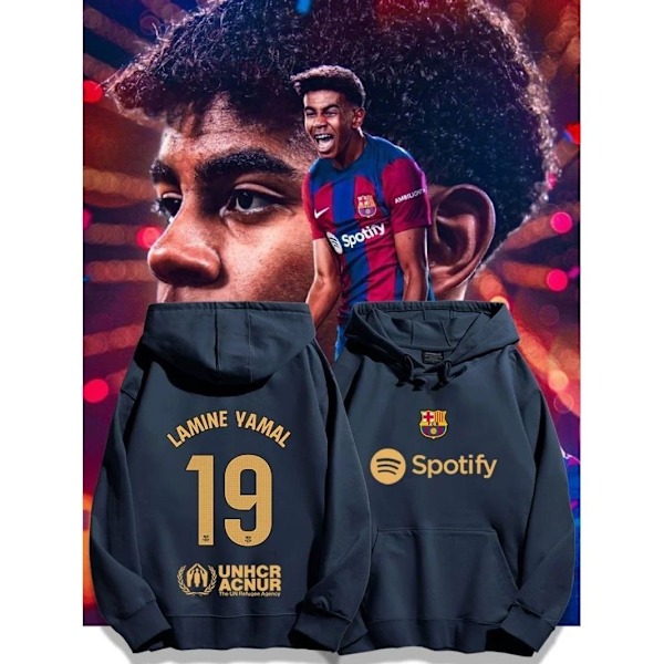 Barcelona Yamal hettegenser for sesongen 2024-2025 Thick style S