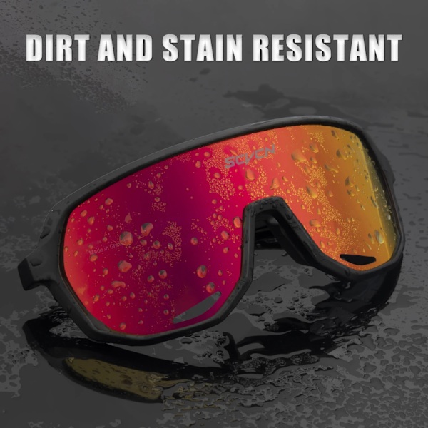 SCVCN Trend färgade linser solglasögon herr löpning cykelglasögon dam fritid sport vandringsglasögon UV400 skyddsglasögon DZ-PC-SC1007-04 DZ-PC-SC1007-04 1lens-no-box