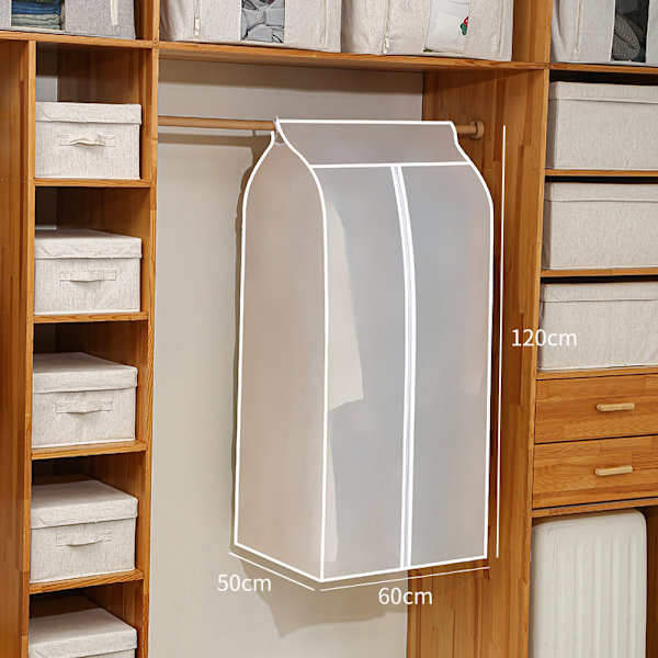 2 pcs Garment Dust Cover, Wardrobe Protector, Large Dust and Moth Proof