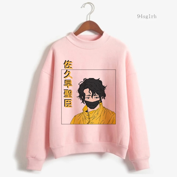 Anime Haikyuu Hoodie Toppar Herr Harajuku Mode Streetwear Kawaii Oya Grafisk Crewneck Pullovers Unisex Sweatshirt Man 11306 11306 M