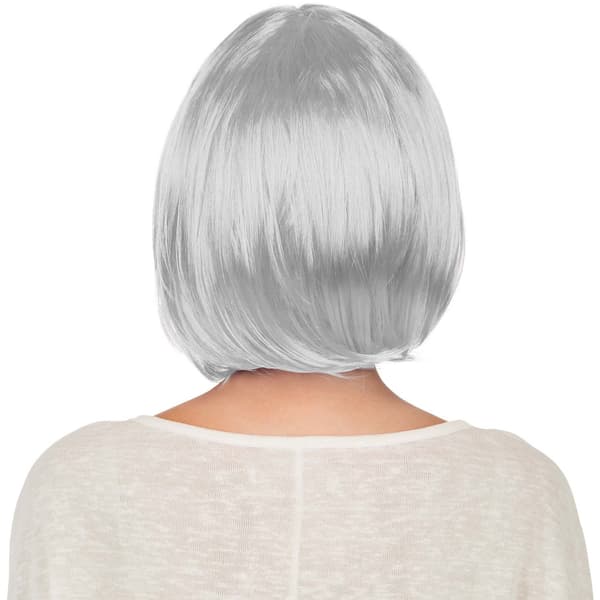 tectake Peruukki Lyhyt Polkka, CJY Harmaa Grey gr\u00e5