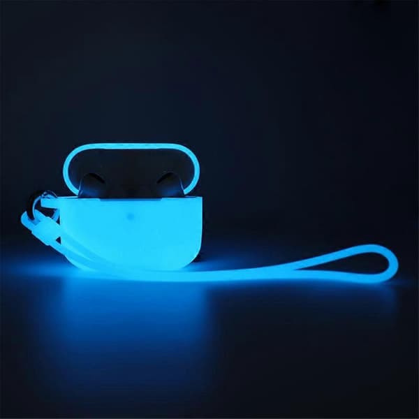 Hovedtelefon Lysende til Etui Silikone Cover til Apple Pro Headset Cover Blue