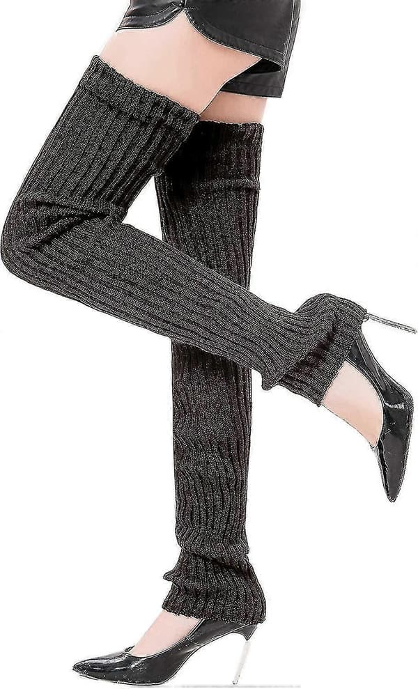 Women's Winter Thick Knitted Extra Long Thigh High Leg Warmers High Quality