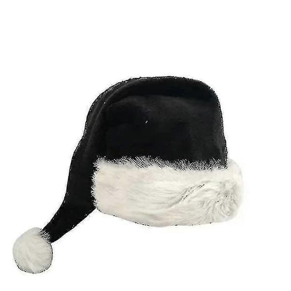 Sort Julemandshat - Sort og Hvid Jul Julehat Pakke 1 Stk Ty