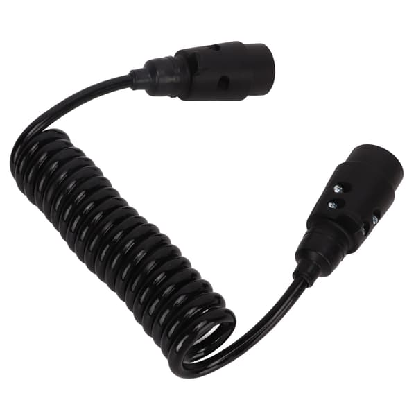 2m Trailer Light Board Extension Cable 7 Pin Plug Socket Adapter for Vehicles Caravans Motorhomes