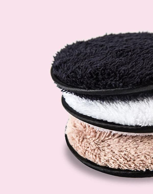 Makeupfjernerpuder - 3-pak genanvendeligt sæt mikrofiber ansigtsrens