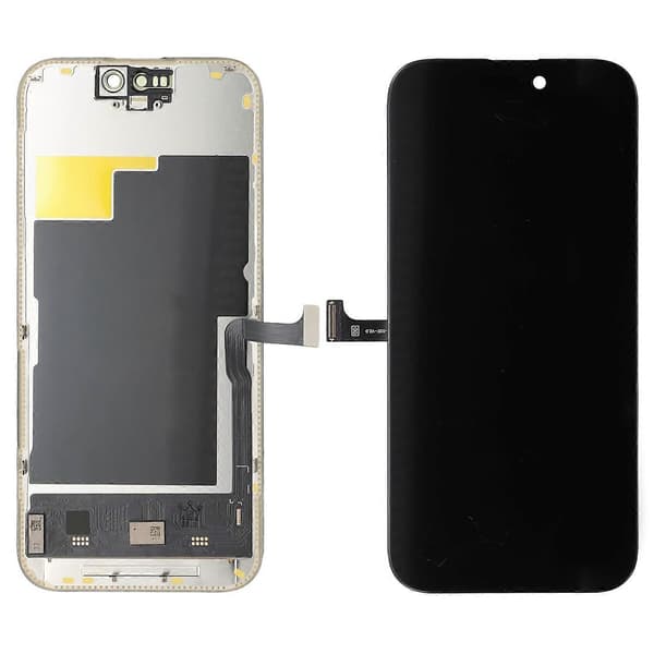 Til iPhone 15 Pro Grade C OLED-skærm og Digitizer-samling Udskiftningsdel (uden logo)