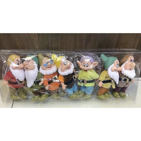 7 st Disney Snövit och de sju dvärgarna Action Figur Leksaker 15cm Princess Pvc Dolls Collection Leksaker för barn Födelsedagspresent